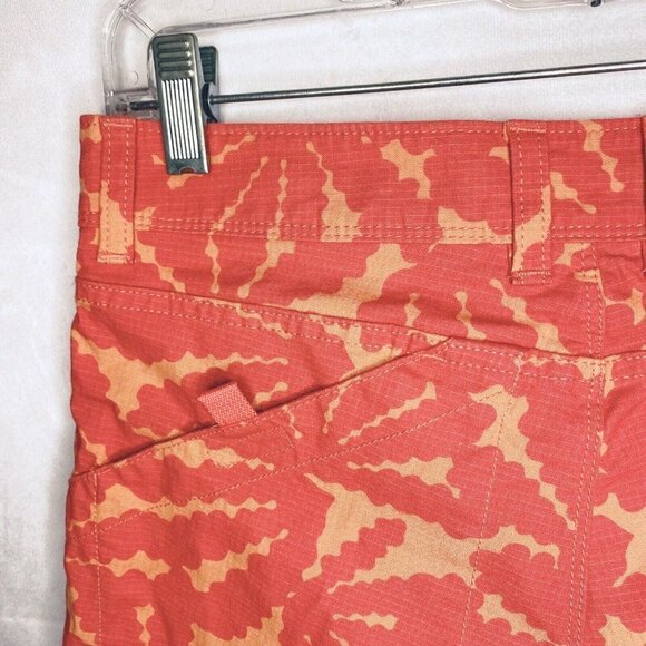 The North Face Printed Cotton Shorts Women’s Size 4 Casual  5” Inseam Coral - Picture 7 of 7